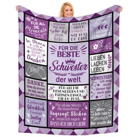 Einanmut Sister Gift, Sister, 60 x 50 Inch Blanket, Gifts for Sister, Gift for Sister, Gift for Sister, Birthday Gift for Sister
