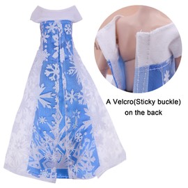 11.5 inch Doll Clothes - Toys for Girls, Snow Dress for Queen and Princess for 11.5 inch Doll Clothes - Doll 6 Set Classic Dresses - Doll Party Gown Girls Gift