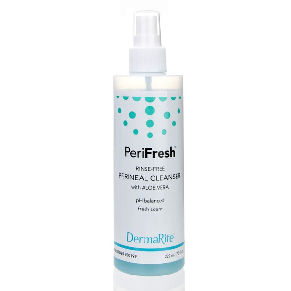 DermaRite DermaRite's PeriFresh Rinse-Free Perineal Cleanser - Aloe Vera Enriched,