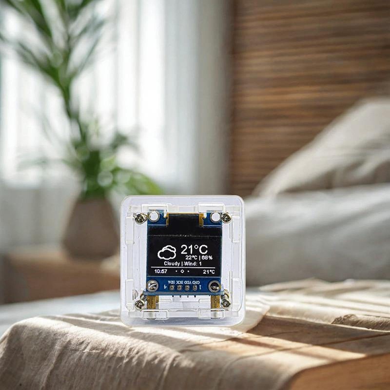 WeiLaiKeQi DIY Digital Clock Kit ESP8266 Mini Weather Clock for