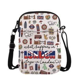 London Crossbody Bag London Britain Journey Gift London England Souvenir UK Travel Gift for London Fans London Vacation Bag (London Cross)