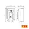 TSS Push Button Wall Mounted Key Safe - Outdoor Key