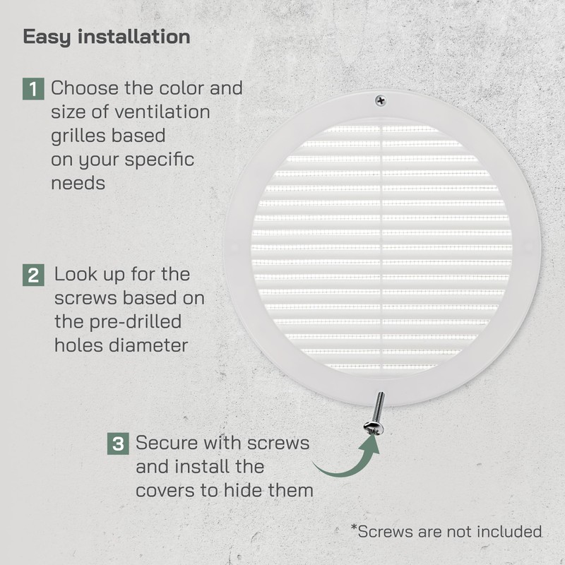 ventilación Systems - Cubierta de ventilación de soffit blanca de