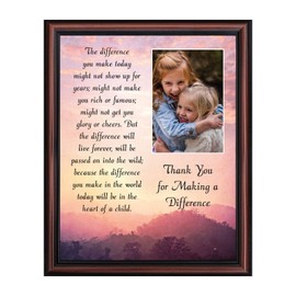 Crossroads Home Décor Teacher Gifts to Say Thank you, You Make a Difference Quote Thanking Those Who Work with Children, Teacher Appreciation Gifts, 5029W