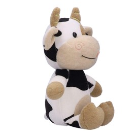 Vbestlife Bonito y Exquisito 3 tamaños Diferentes Disponibles Juguete de Peluche de Vaca de Modelado de Animales ecológico, Juguete de Peluche de Becerro, para niños Regalo de cumpleaños(30cm)