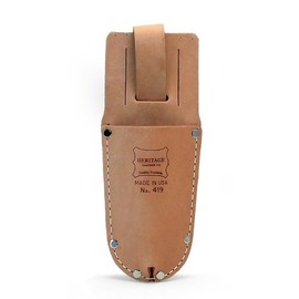HERITAGE LEATHER GARDNER'S PRUNER AND TOOL HOLDER W3.1 x H9.4 inches (8 x 24 cm) 419