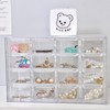 Liemuao Stackable Storage Drawers, Clear Drawer Storage Box for Small