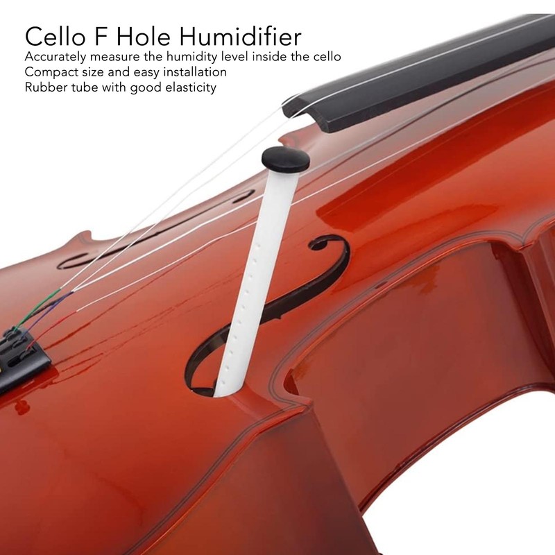 F Hole Humidifier Tube Rubber Cello Humidity Indicator Musical Instrument