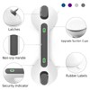Newthinking Suction Grab Rails for Bathroom, Portable Suction Bathtub Handles