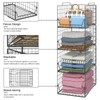 Jakyitvi Stackable Closet Organizers and Storage Bins 4 Pack, Sturdy