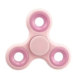 Toyland® Fidget Hand Spinner - Stress and Anxiety Relief (Pink & Pink Rings)