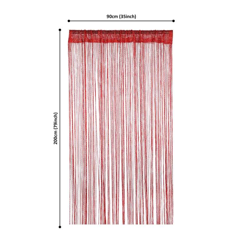 Personalize Pro 200cm x 90cm - Red - Glitter String