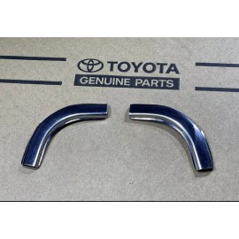 Toyota 88- 90 TOYOTA LAND CRUISER FJ62 LEFT RIGHT CHROME CORNER WINDSHIELD TRIM OEM NEW