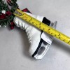 Garsons Ice Skate Christmas Ornament Greenery White Boot Pinecone Ribbon
