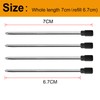 Pack of 10 Replacement D1 Black Ink Refills for Tech