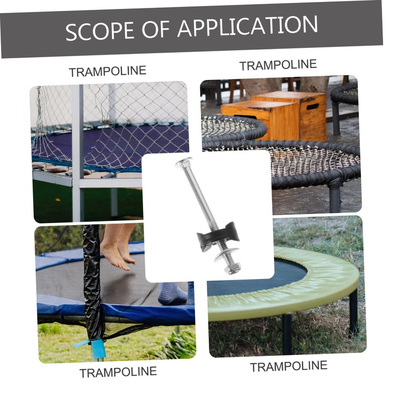 Kisangel Trampoline Parts Kit 10 Sets High-Class Design Screws Fixed