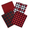 Set of 4 Fat Quarters, Lodge Red & Black Assorted