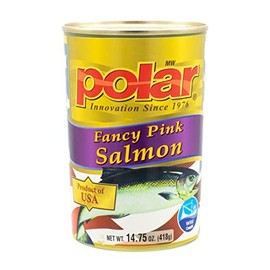 MW Polar Fancy Pink Salmon, 14.75 oz Can (Pack of 12), Wild Caught, Product of USA