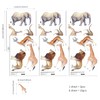 18 calcomanías de pared con diseño de animales, para decoración