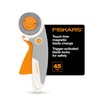 Fiskars 1065935 Rotating Blades, Easy to Change, 45 mm