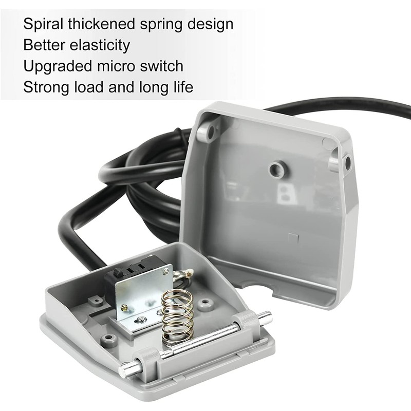Kiligen 2pcs Instant Foot Switch AC 12V/24V/110V/250V 10A SPDT NO