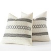MIULEE Pack of 2 Boho Pillow Covers Gray 20x20 Inch