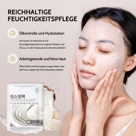 Shefave Pack of 8 Cloth Masks, Korean Face Mask Sheets, Goat Milk, Korean Face Mask, Milk Cloth Masks, Face, Nourishing Mask, Beauty, Even Skin Tone, Hydrating Mask