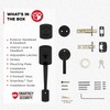 Kwikset Henley Front Door Lock Handle and Deadbolt Set, Entry