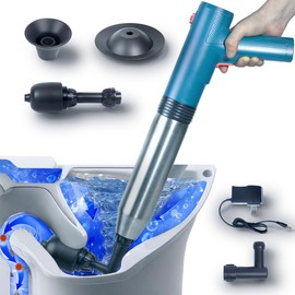 TEKTURO Electric Toilet Plunger, Drain Clog Remover, Air Plunger, Plungers for Bathroom Home Improvement – Powerful High-Pressure Toilet