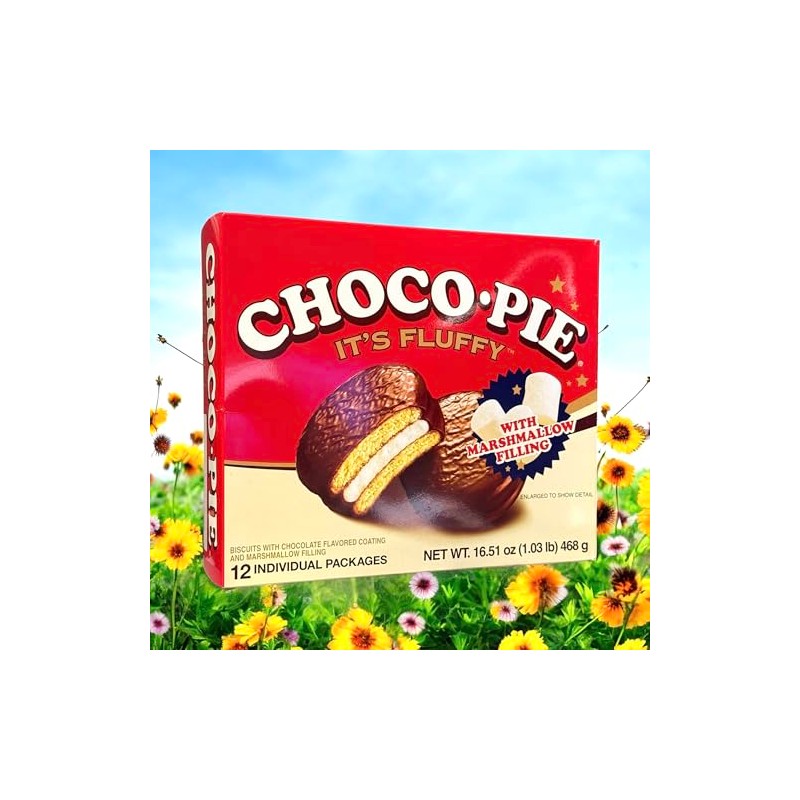 1 Pack - Choco Pie with Marshmallow - Banh Choco