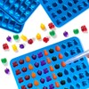 Sidosir 4Pcs Gummy Fruit Candy Molds, Non-stick Silicone Candy Gummy