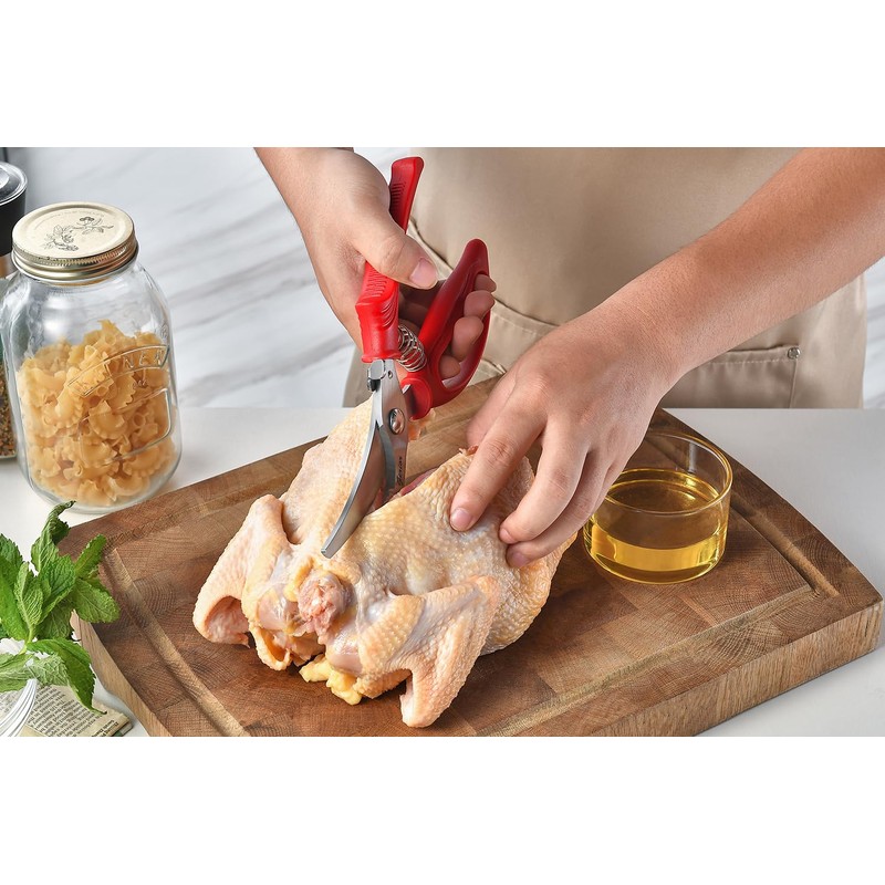 Heavy Duty Poultry Shears - Kitchen Scissors for Cutting Chicken,