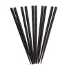 5 Pairs Chopsticks Reusable Ironwood Black Round Chopsticks Japanese Style