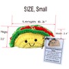 PLWalker Emotional Support Taco Nuggets Plush, Crochet Emotional Support Dumplings,