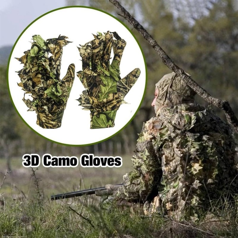 Tencen Ghillie Suit, Survival Game, Camouflage, Mesh, Hooded, One Size,