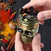 LIHAO Grinder 1.5 inch Spice Grinder Full Metal Skull Grinder