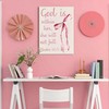 Framed Exquisite Poster, Pink Bow & Inspirational Bible Verse God