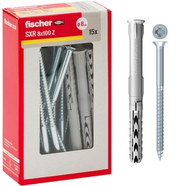 Fischer Nylon Wall Plugs for Plasterboard SXR 8 x 100 Z Y - PZ15