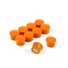Small High Power Orange Memo Board Magnets for Fridge, Whiteboard,