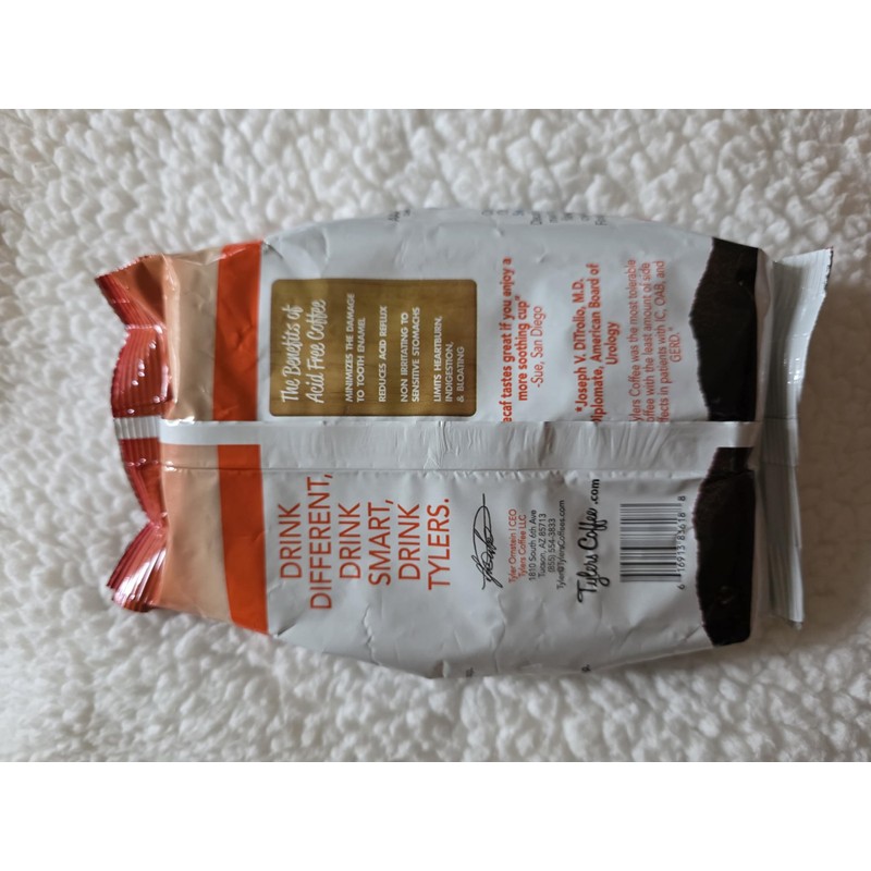 Tyler’s Ground Coffee - 100% Arabica Full Flavor Decaffeinated 12