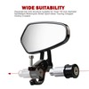 MZS Arrow Bar End Mirrors, 7/8 Motorcycle Rear View mirror