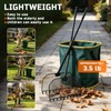 Leaf Grabber Rake, Lightweight Steel Leaf Picker Upper, Long Handle