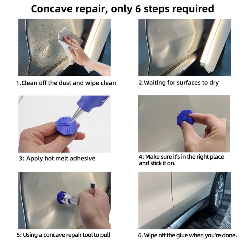 WYYFXY® Pack of 19 Dent Removal Tool, Paintless Dent Repair