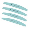 STALEKS PRO 4pcs Soft Half Moon Nail File 400/3000 Grit