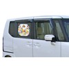 ナポレックス 車用 サンシェード ぱっシェード (ディズニー ツムツム) 2枚入 吸盤4個付 折りたためてコンパクト 簡単取付け
