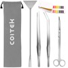 Aquarium Aquascape Tools Kits, CoiTek 4 in 1 Anti-Rust Aquatic
