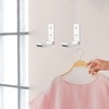 OHIYO Folding Wall Hooks 3" Folding Coat Hooks 6pcs Fold