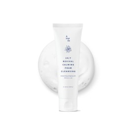 A MAR DA 24/7 Revival Calming Foam Cleansing 120ml (4.05 fl.oz.) - Low-pH Hydrating Face Wash, Gentle Cleanser for Sensitive Skin with Resurrection Plant, Hyaluronic Complex & Coconut-Based Surfactant