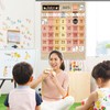 Sinload Classroom Calendar Pocket Chart Set Calendar Bulletin Board Set