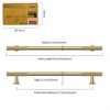 Coinkoly 10 Pack 7-1/2''(192mm) Champagne Bronze Cabinet Pulls Kitchen Champagne